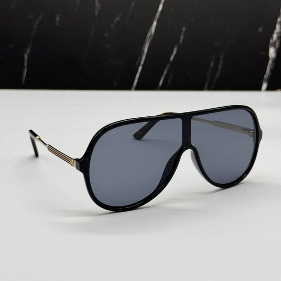 NEW GUCCI GG0199S 001 BLACK/GRAY MEN SUNGLASSES GUCCI - Picture 4 of 9
